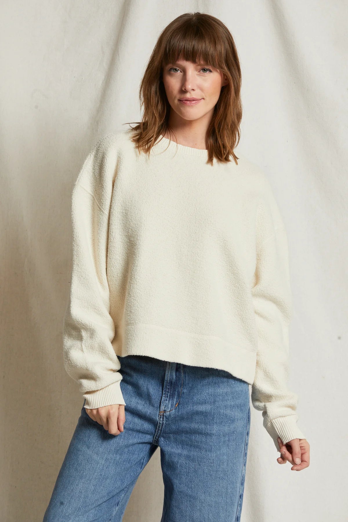 PerfectWhiteTee Long Sleeve Fleece Pullover