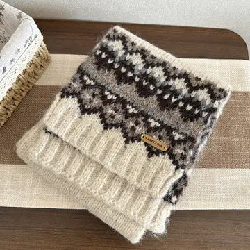 Fair Isle Knit Scarf