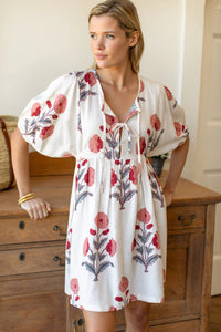 Emerson Fry Bastian Linen Floral Dress