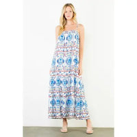 THML Sea Print Maxi Dress