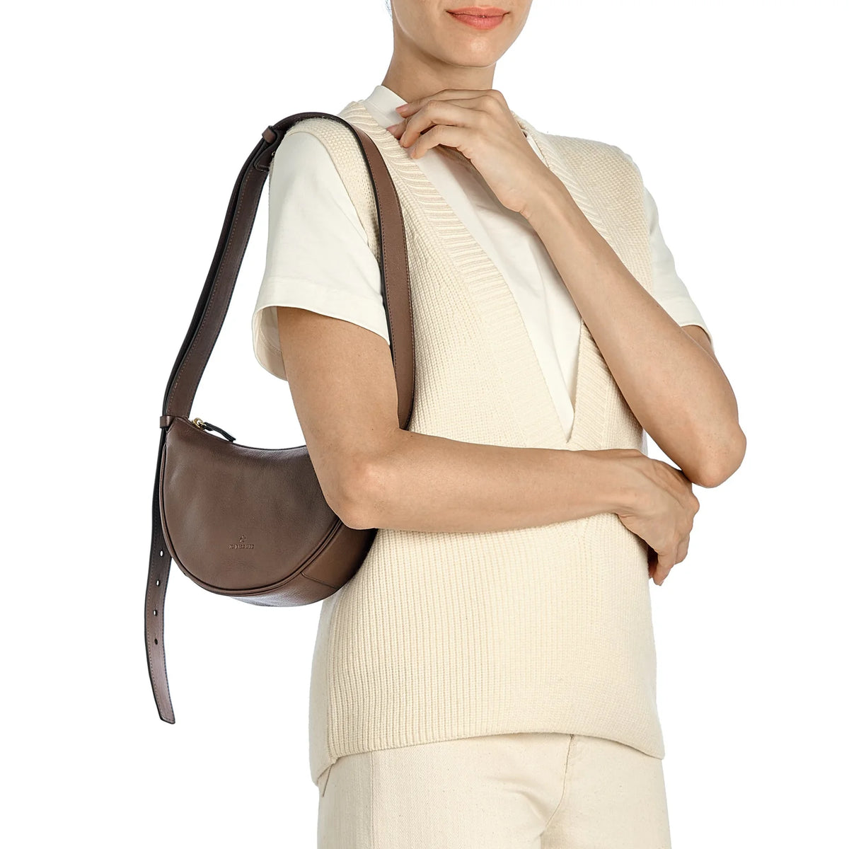 Il Bisonte Leather Oliveta Hobo Bag