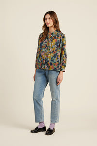 Trovata Birds of Paradis Deep Bramble Clara Blouse