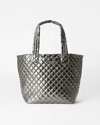 MZ Wallace Medium Metro Tote Deluxe Pewter Metallic