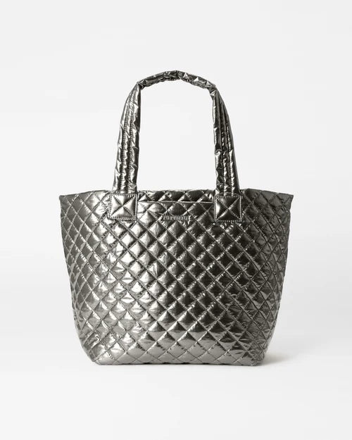 MZ Wallace Medium Metro Tote Deluxe Pewter Metallic