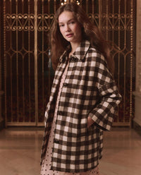 The Great Gingham Check Car Coat