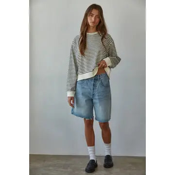 By Together Striped Crew Top