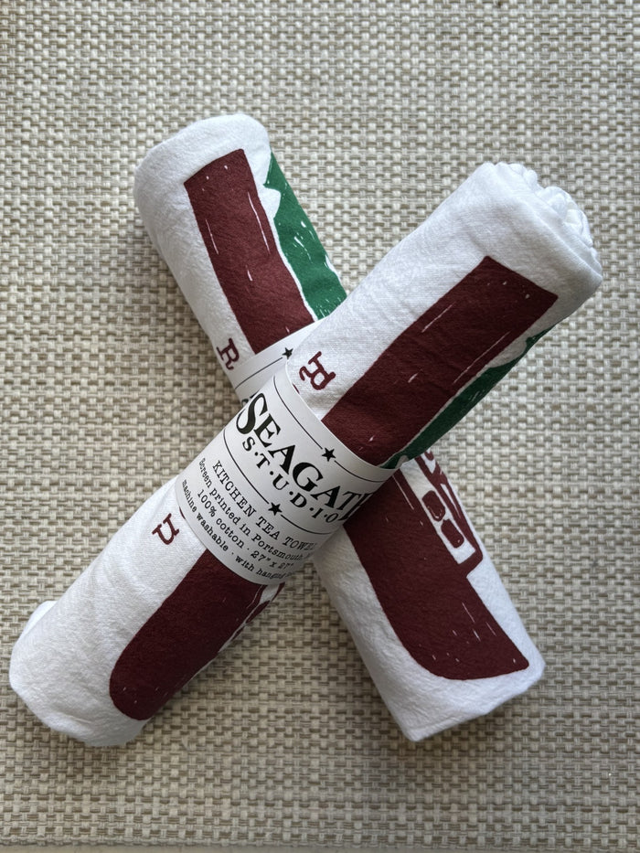 Seagate Studios Rowayton Lobster Boat Tea Towel