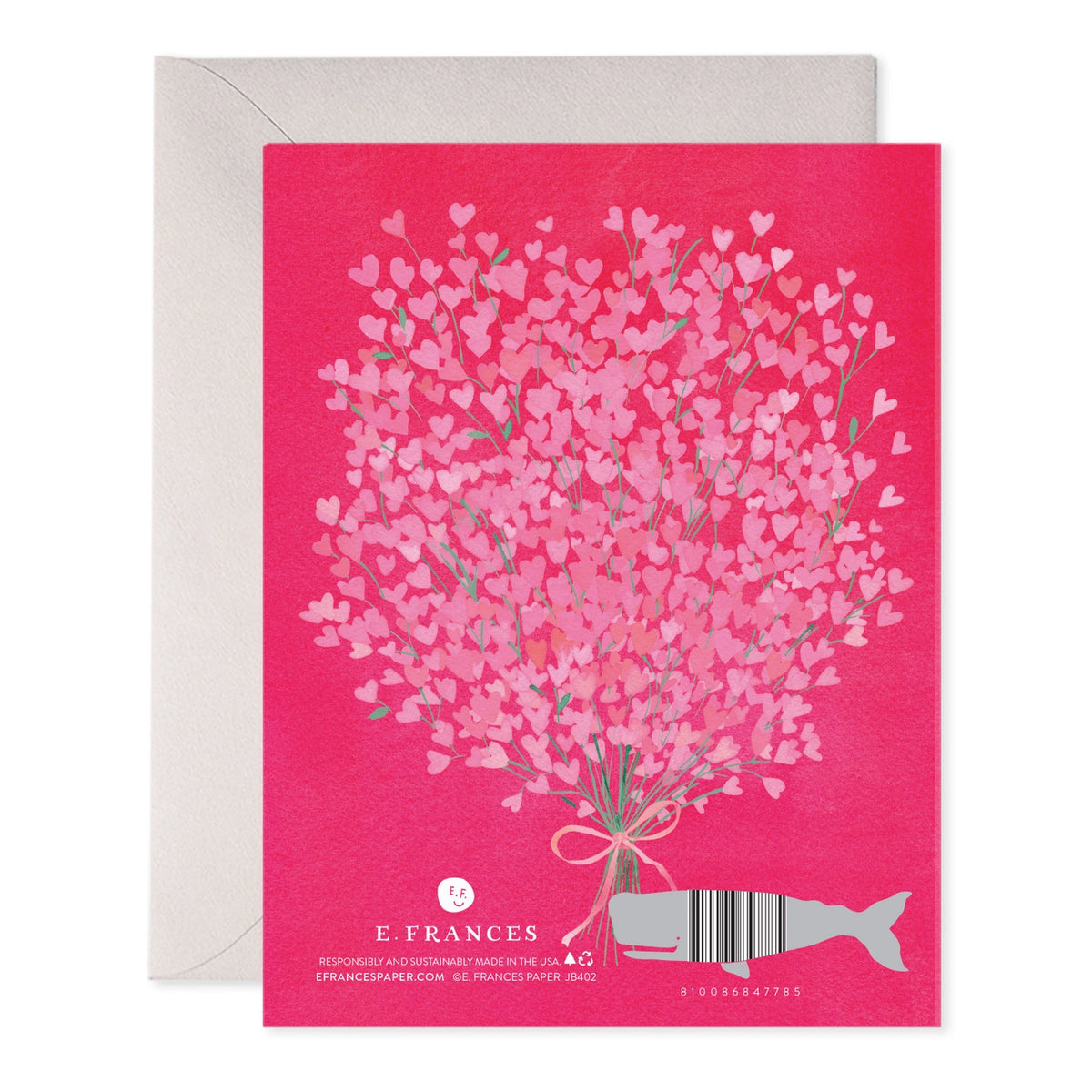 E. Frances Bouquet of Heart Valentine's Card