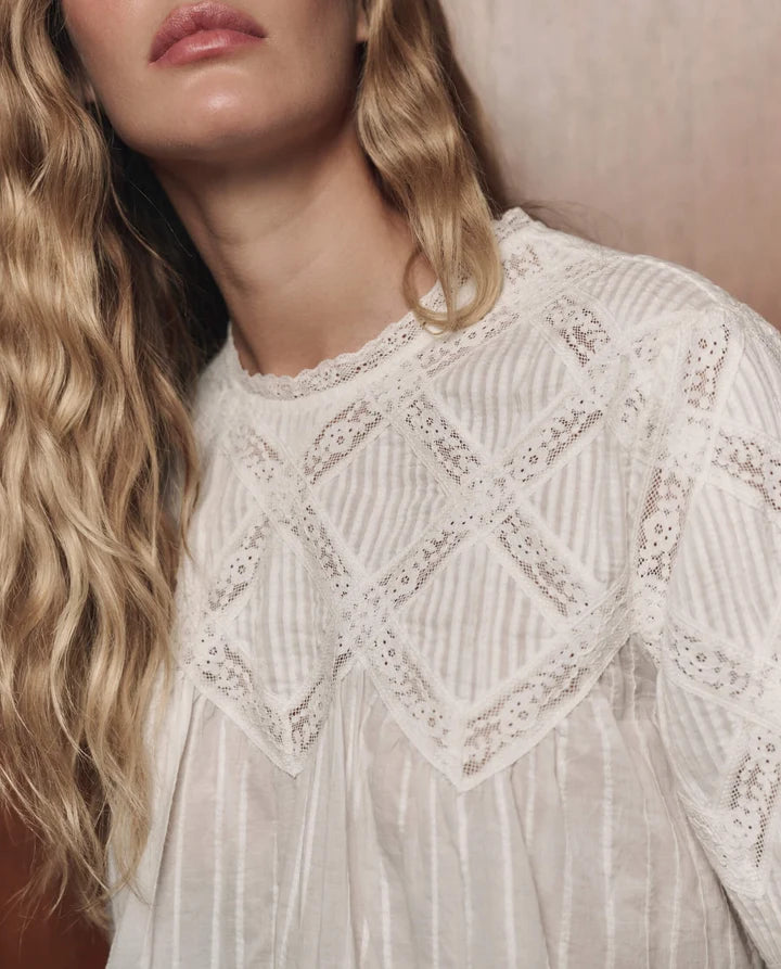 The Great Lattice Lace Victorian Top