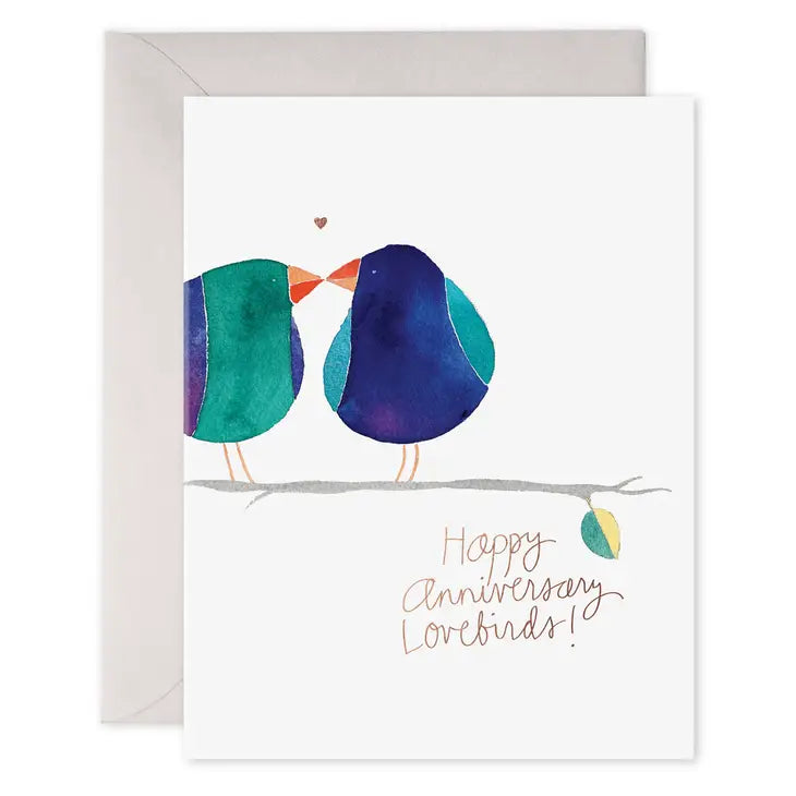 E.Frances Love Birds Anniversary Card Final Clearance