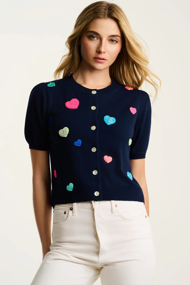 Lisa Todd Royal Flush Heart Sweater