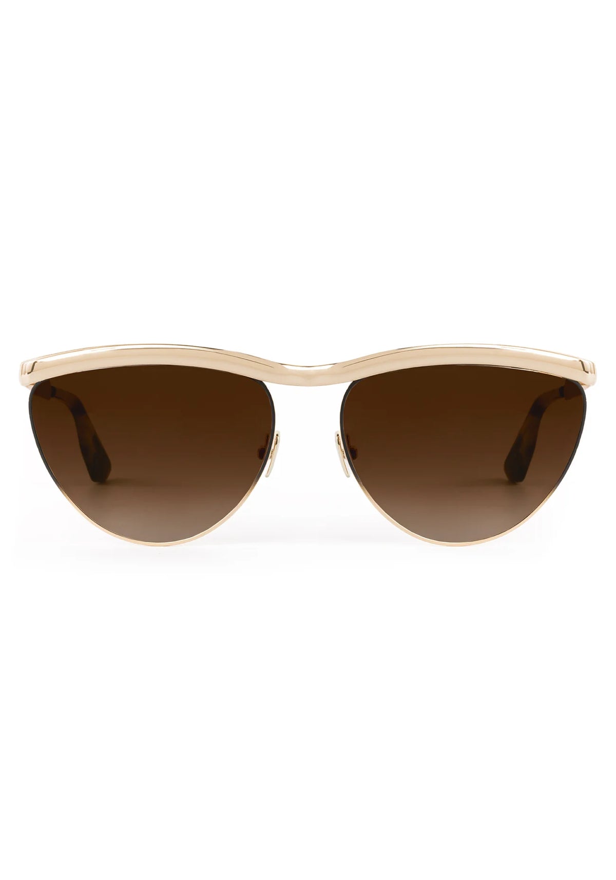 Krewe Heidi 12K Matte Black Fade Chroma + Blonde Venezia Sunglasses
