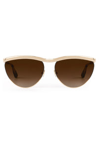Krewe Heidi 12K Matte Black Fade Chroma + Blonde Venezia Sunglasses