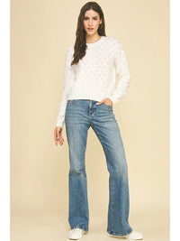 Pinch Textured Knit Sweater