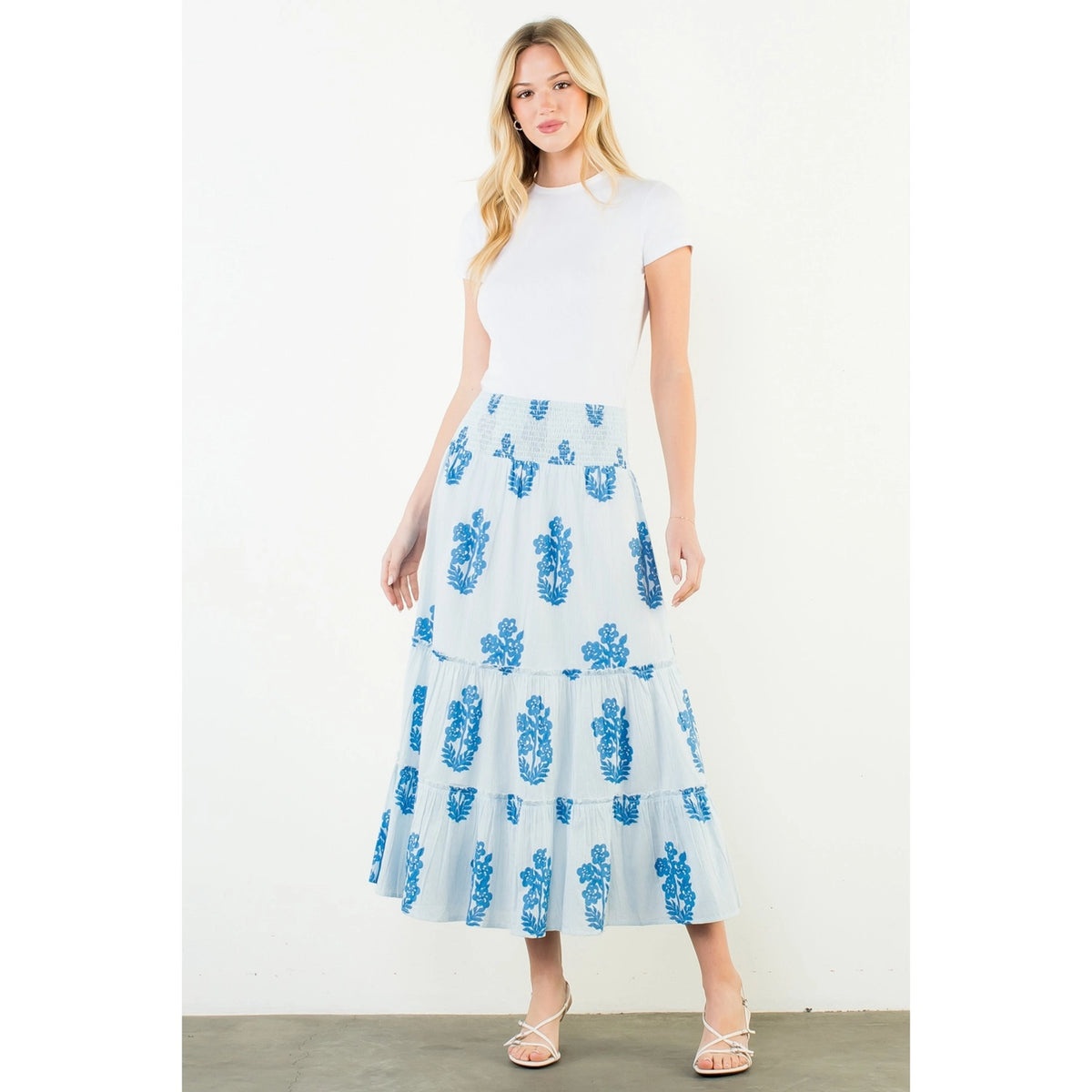 THML Floral Pattern Long Skirt