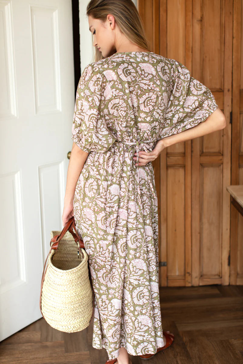 Emerson Fry Bastian Cassis Gothic Olive Dress