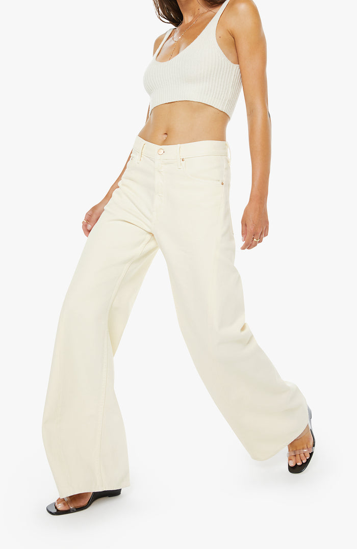 Mother Denim The Lemon Twist Sneak Natural Jeans