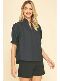 Pinch Balloon Sleeve Top