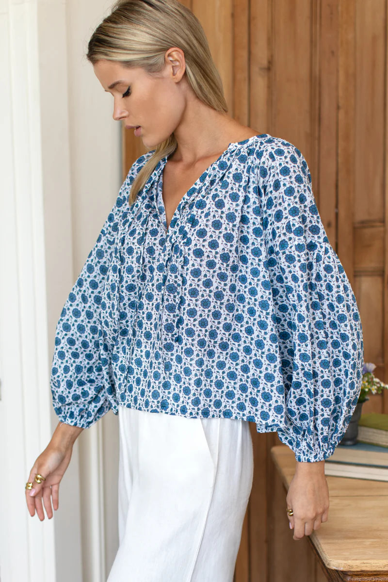 Emerson Fry Floral Folk Top