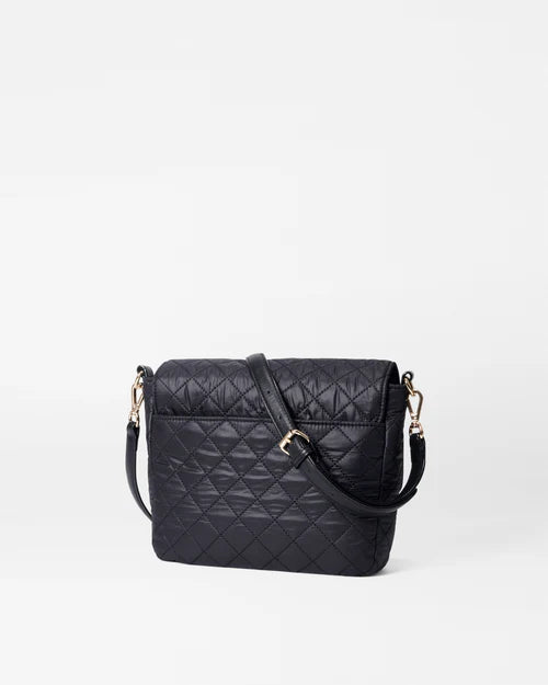 MZ Wallace Lock Medium Crossbody Black