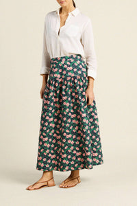 Trovata Birds of Paradis Lydia Floral Print Skirt