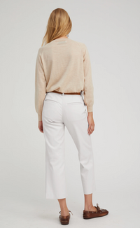 SPRWMN Cropped Baggy Leather Trousers Final Clearance