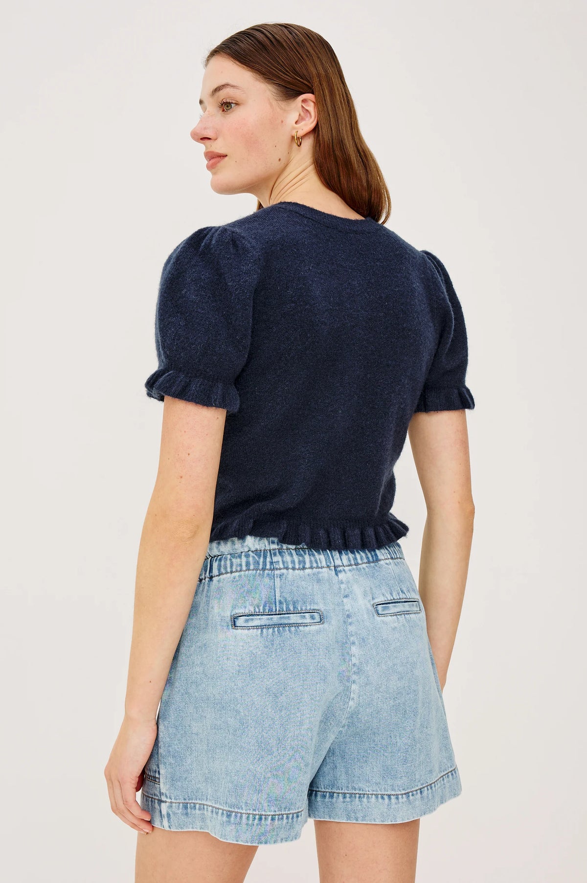 Rails Lora Short Sleeve Ruffle Cardigan