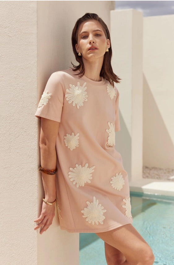 English Factory Floral T-Shirt Dress
