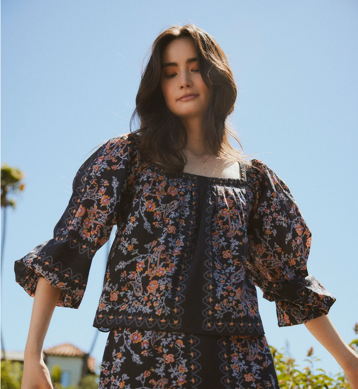 Cleobella Lucille Print Blouse