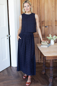 Emerson Fry Wide Hem Eyelet Skirt