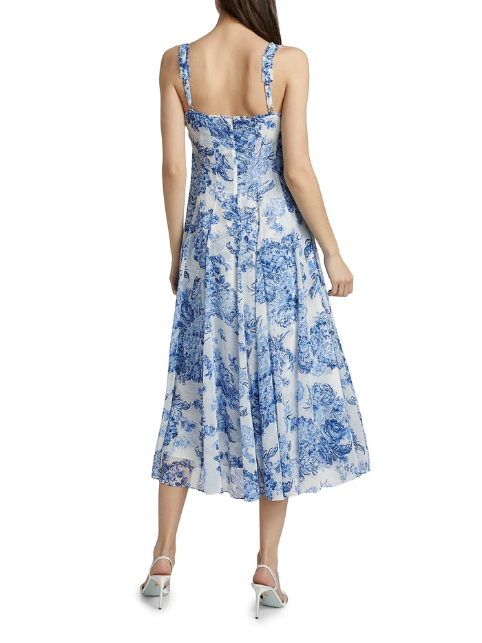 Cinq A Sept Coastal Bouquet Marmo Dress