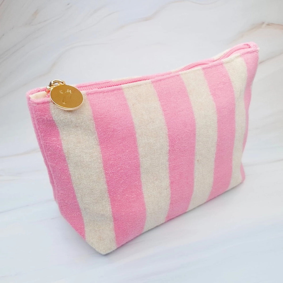 Ellison & Young Striped Cosmetic Pouch
