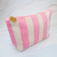Ellison & Young Striped Cosmetic Pouch