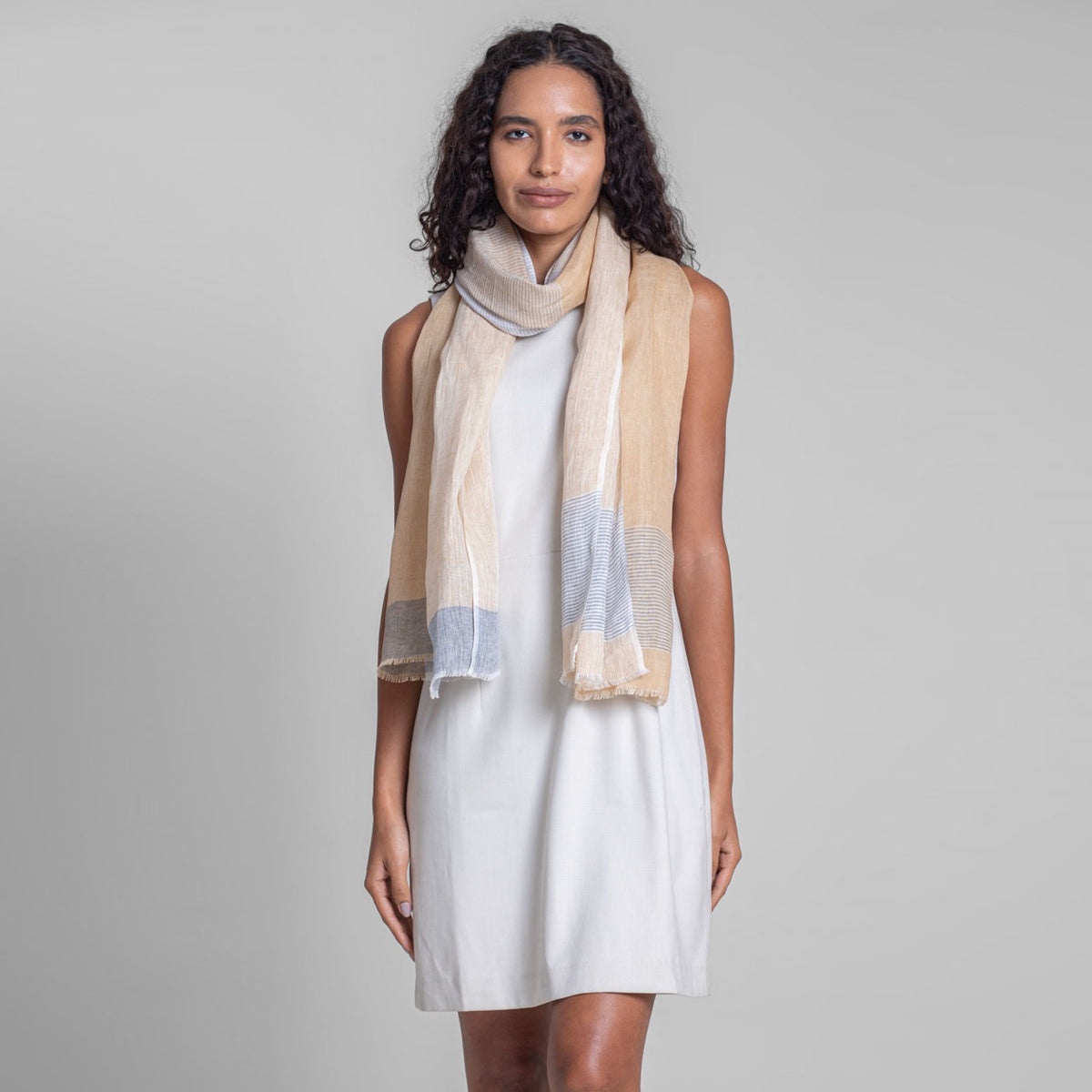 Sadhu Collective Soft Dune Handwoven Scarf