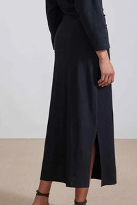 Apiece Apart Long Sleeve Vanina Cinched Waist Dress-Final Clearance