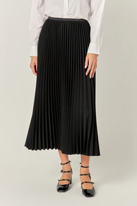 English Factory Pleated Midi Skirt Final Clearance