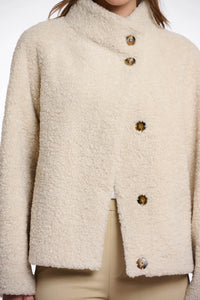 Rino & Pelle Denu Faux Fur High Collar Jacket
