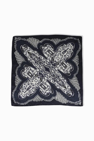 Common Knit Silk Bandana Scarf