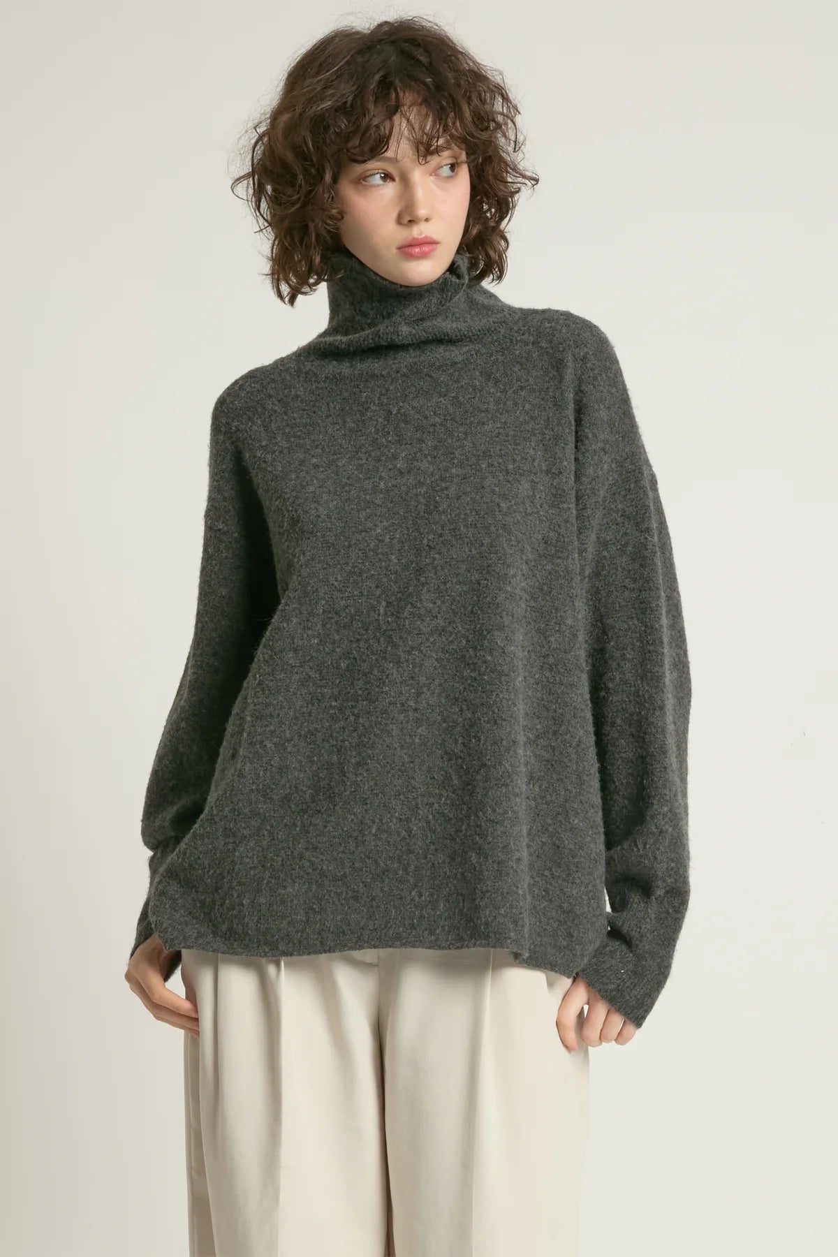 Look by M Slouch Turtleneck Sweater