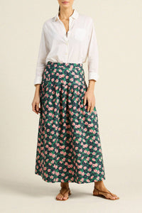Trovata Birds of Paradis Lydia Floral Print Skirt