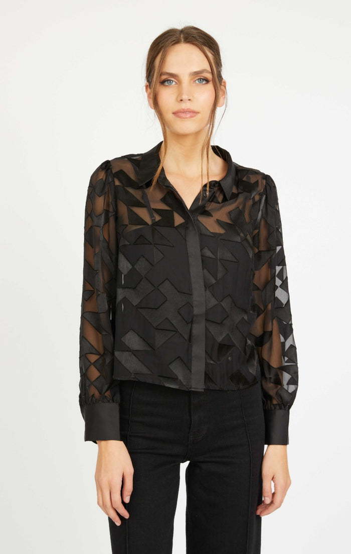 Caballero Emmie Silk Geo Top