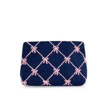 Shiraleah Tinsel Bow Zip Pouch