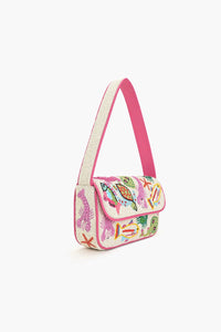 America & Beyond Underwater Tales Beaded Shoulder Bag