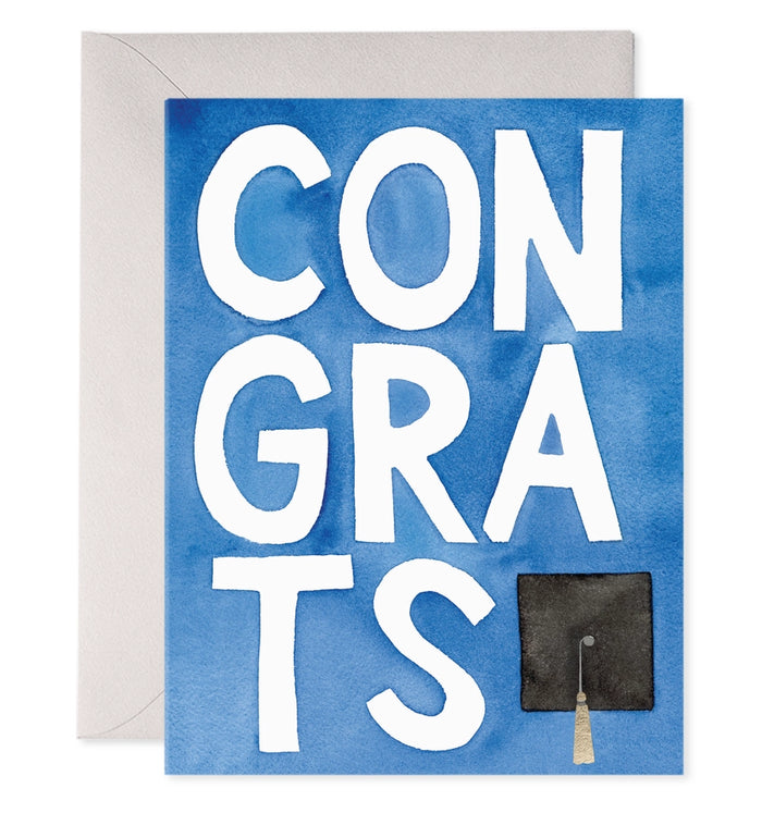 E.Frances Blue Congrats Card