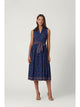 Navy Cherry Print