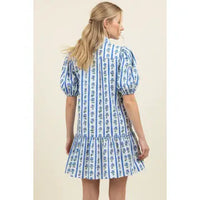 Pinch Floral Puff Sleeve Mini Dress