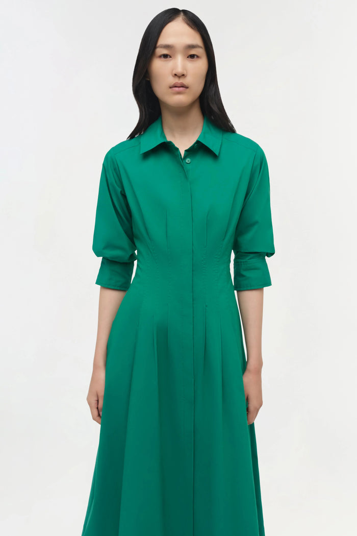Simkhai Jazz Pintuck Midi Dress Final Clearance