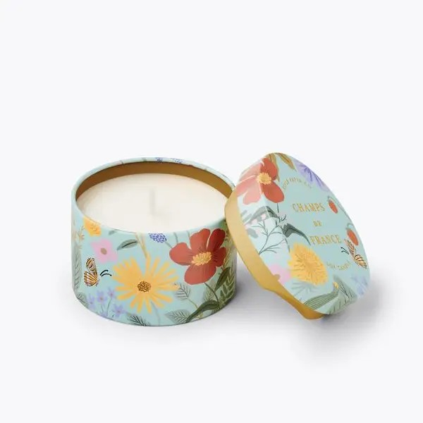 The Rifle Paper Company Champs De France 3 oz Tin Candle