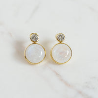Laura Foote Floating Gem Stud Earrings