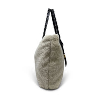 Kempton & Co Natural Luxe Shearling Tote